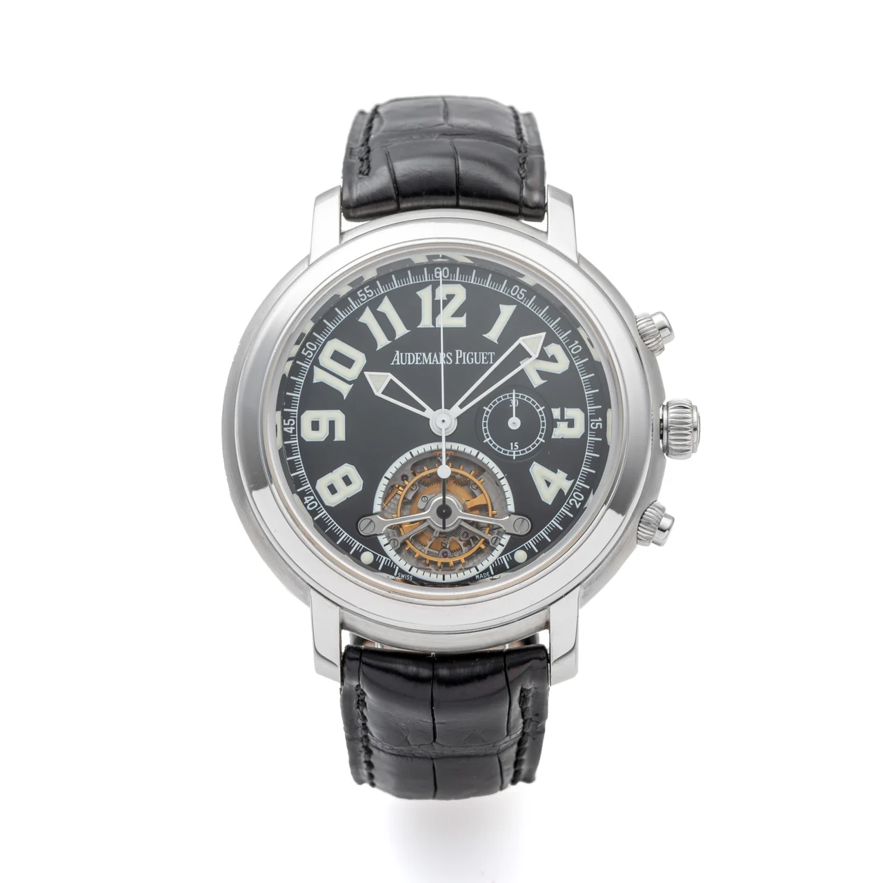 Audemars Piguet AUDEMARS PIGUET, REF. 25909, JULES AUDEMARS, TOURBILLON CHRONOGRAPHE, WHITE GOLD kol saati