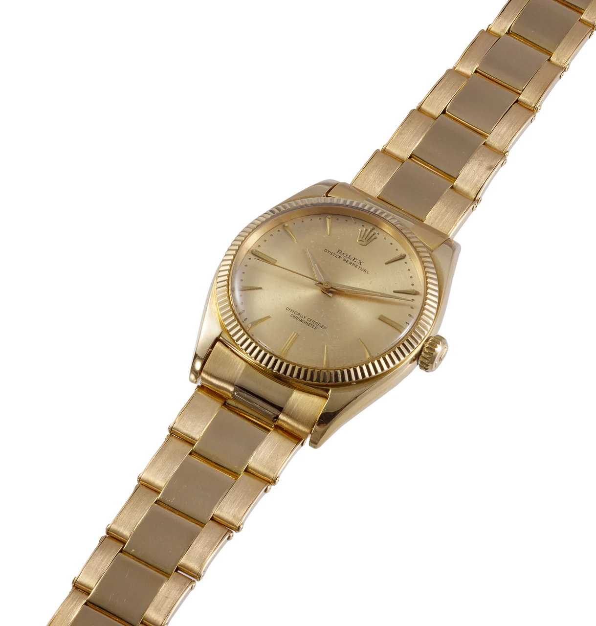 Rolex ROLEX REF. 6599, "OYSTER PERPETUAL", 18K YELLOW GOLD kol saati