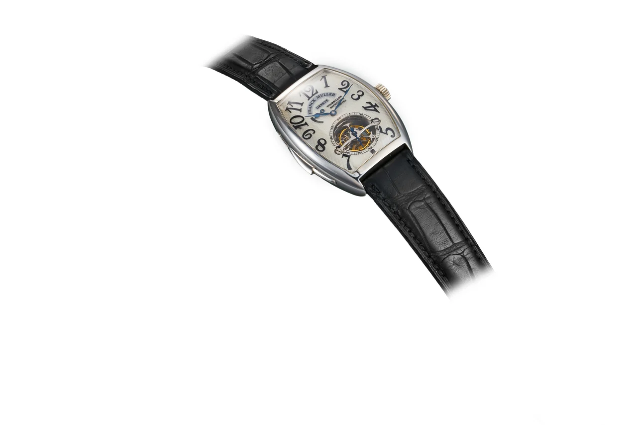Franck Muller -Ref. 5850 RM T tourbillon, minute-repeater, power-reserve; “Imperial Tourbillon, Répétition Minutes”; platinum kol saati