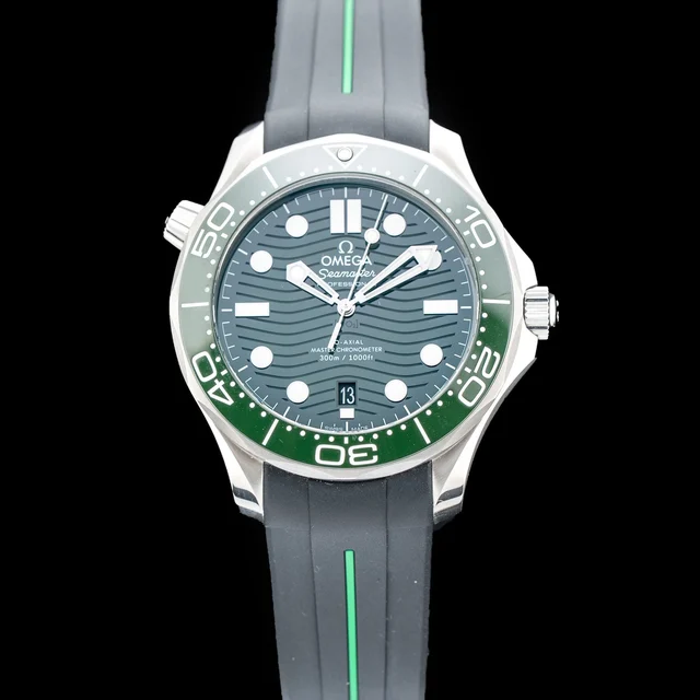 OMEGA Seamaster Diver 300M Green Dial On Bracelet POC210009N33444 kol saati