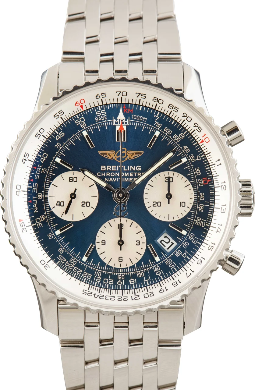Breitling Navitimer Blue Arabic Dial A2332212/C587 42 mm kol saati