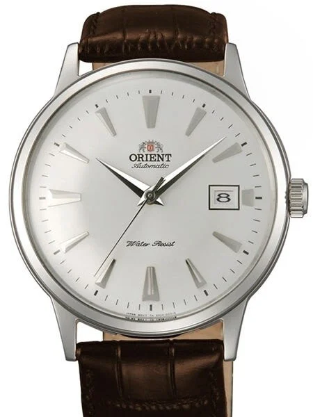 Orient Scratch and Dent - Bambino Automatic Dress Watch with White Dial, Applied Silver Ho