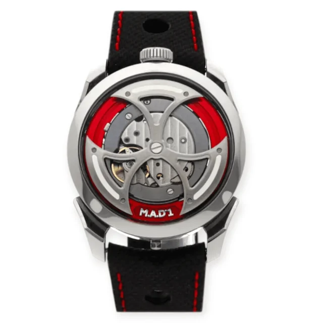 Mb&f Edition 1 Red 42mm Stainless Steel Me Pre-Owned MB&F M.A.D.1 Edition 1 Red 42mm Stain