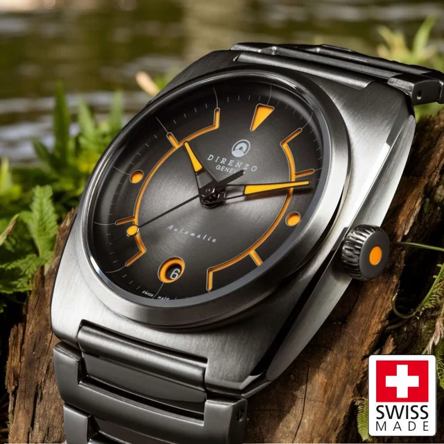 Direnzo DRZ02R-Grey-Date kol saati