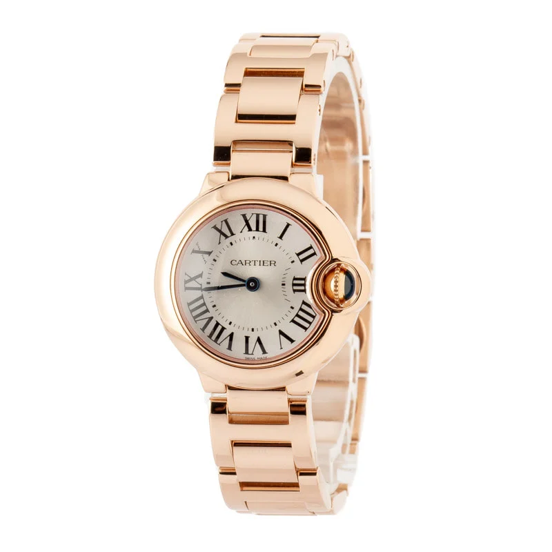 Cartier Ballon Bleu de W69002Z2 18k Rose Gold kol saati