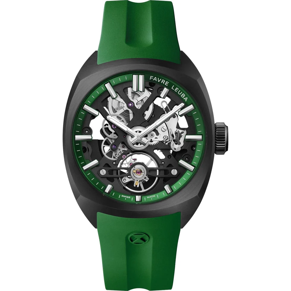 Favre Leuba Chief Skeleton Green 00.20106.105.03.303 40 mm kol saati