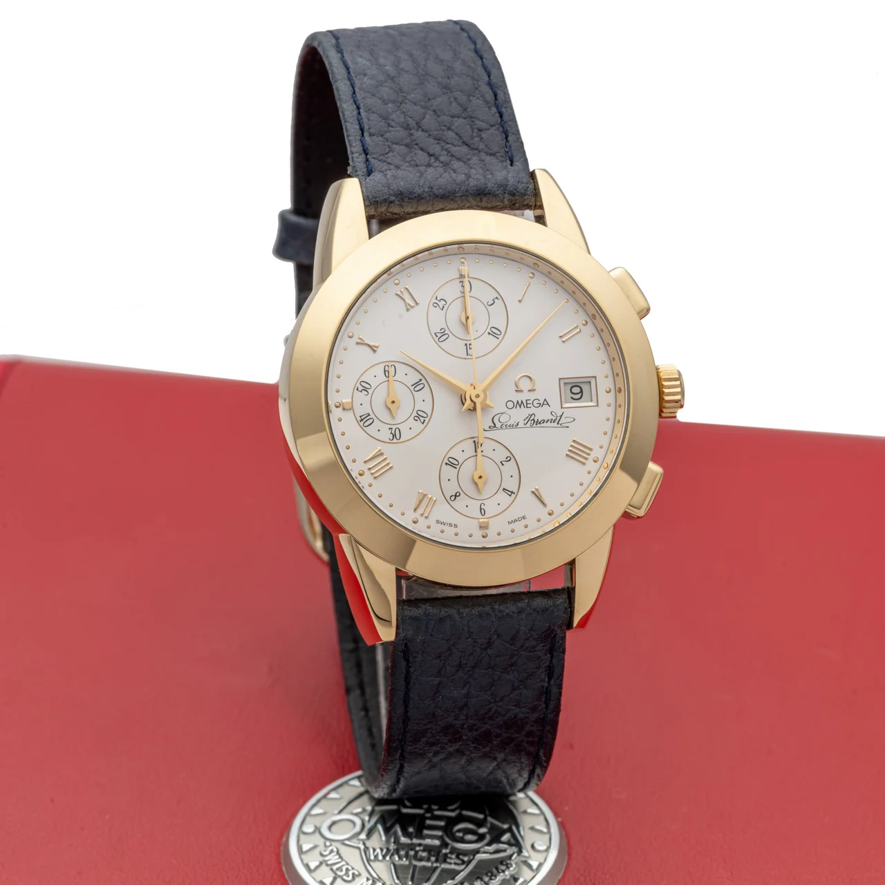 OMEGA OMEGA, REF. 5331, LOUIS BRANDT CHRONOGRAPH, YELLOW GOLD kol saati