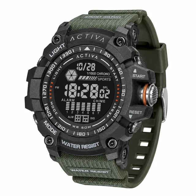 Activa Strike X Invicta Digital Watch - 56mm. Green (ACW8020-003) kol saati