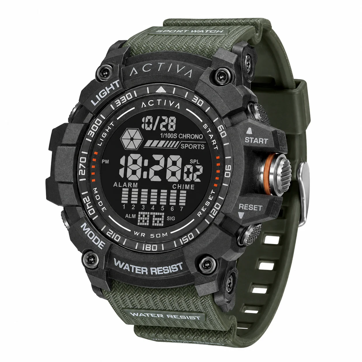 Activa Strike X Invicta Digital Watch - 56mm. Green (ACW8020-003) kol saati