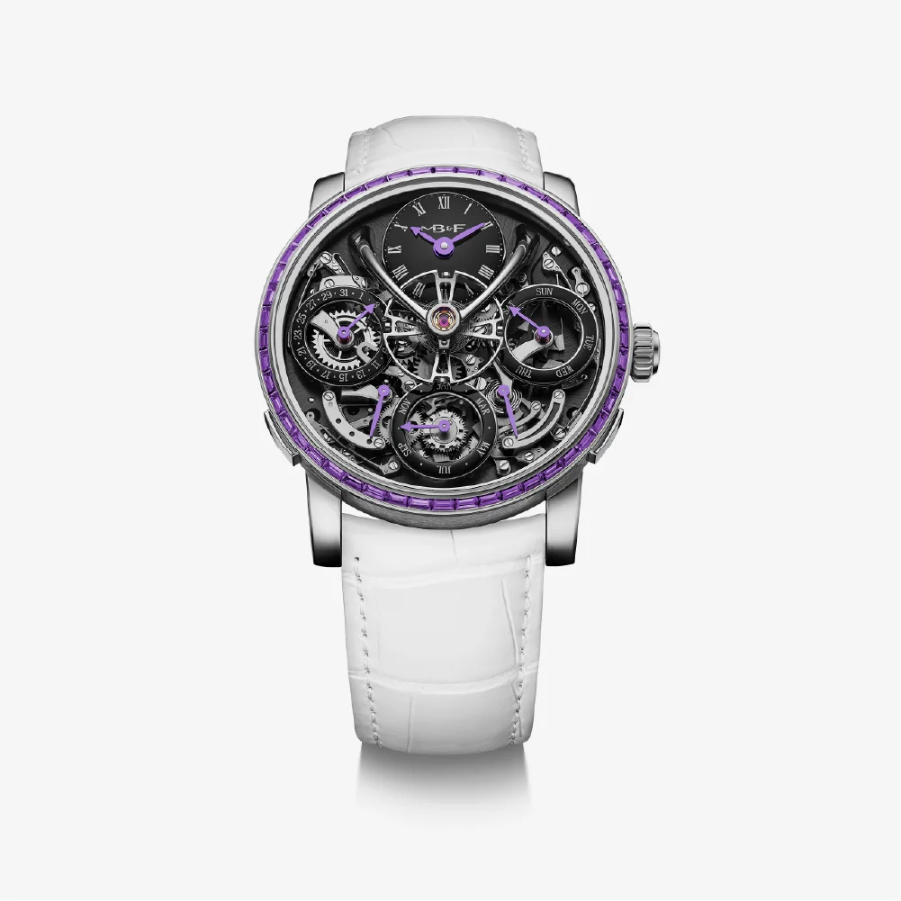 Mb&f Legacy Machine Perpetual Chromatic Purple Sapphire 44 mm kol saati