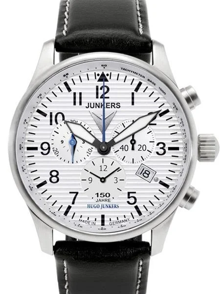 Junkers Years Hugo Chronograph Watch with Alarm #6684-1 kol saati