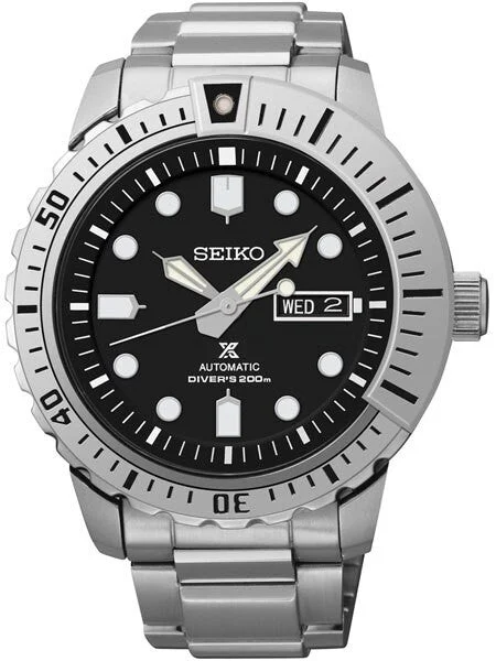 Seiko Prospex Black Dial Mohawk with 4R36, 24-Jewel Automatic Movement #SRP585 kol saati