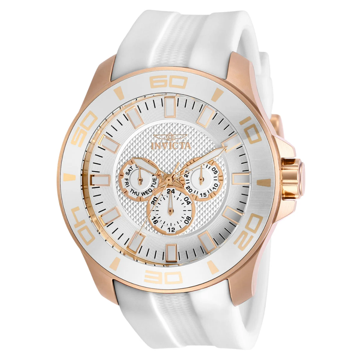 Invicta Pro Diver Impact Watch - 50mm. White (30111) 50 mm kol saati