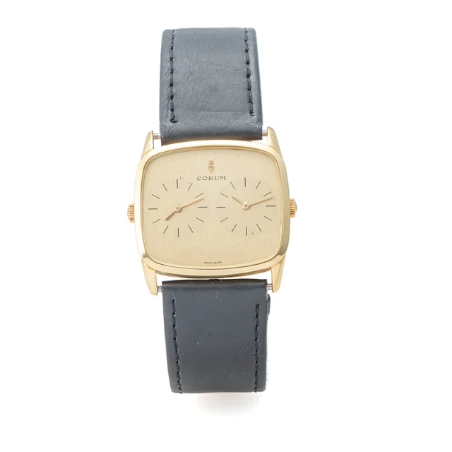 Corum CORUM, REF. 16500, DUAL TIME ZONE, YELLOW GOLD kol saati
