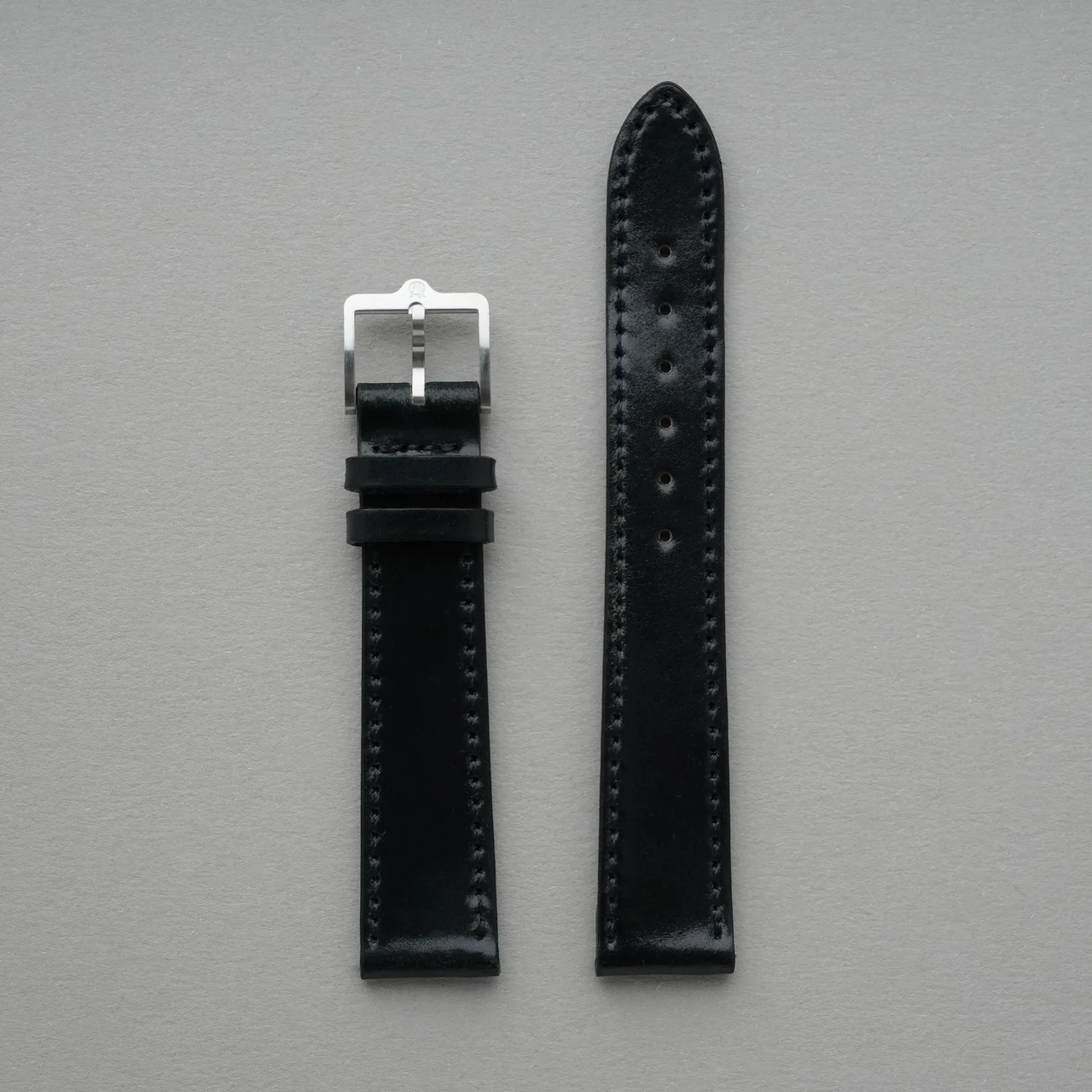 anOrdain Black shell cordovan black-shell-cordovan-strap kol saati