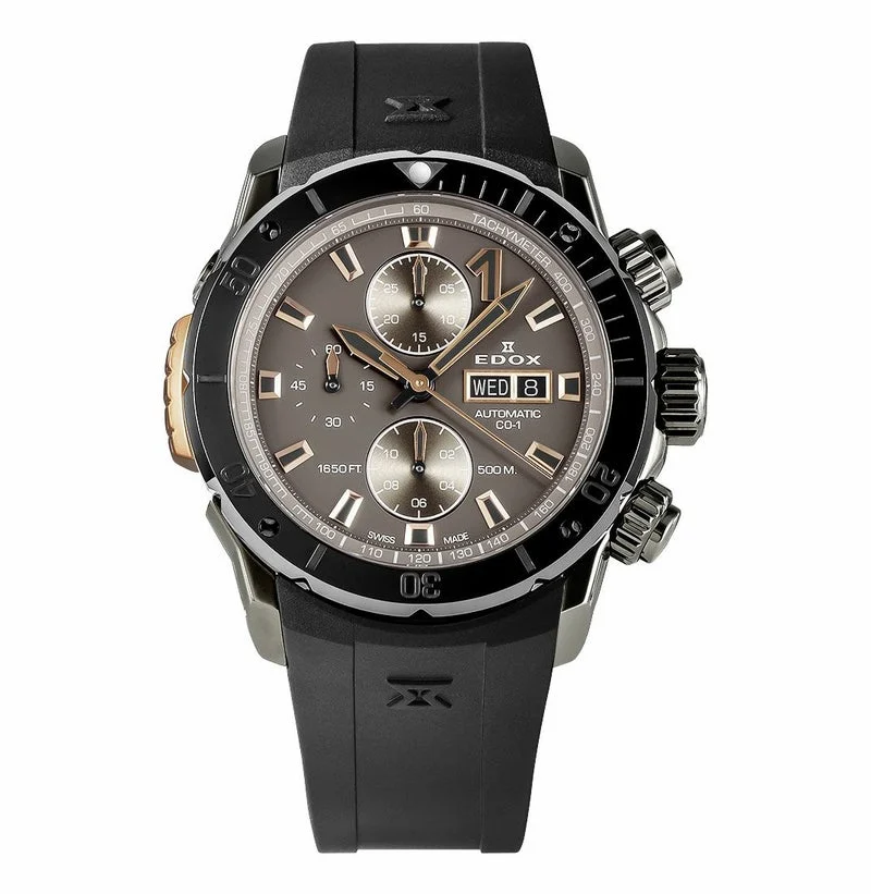 EDOX 01128-37GNRCA-GNR 45 mm kol saati