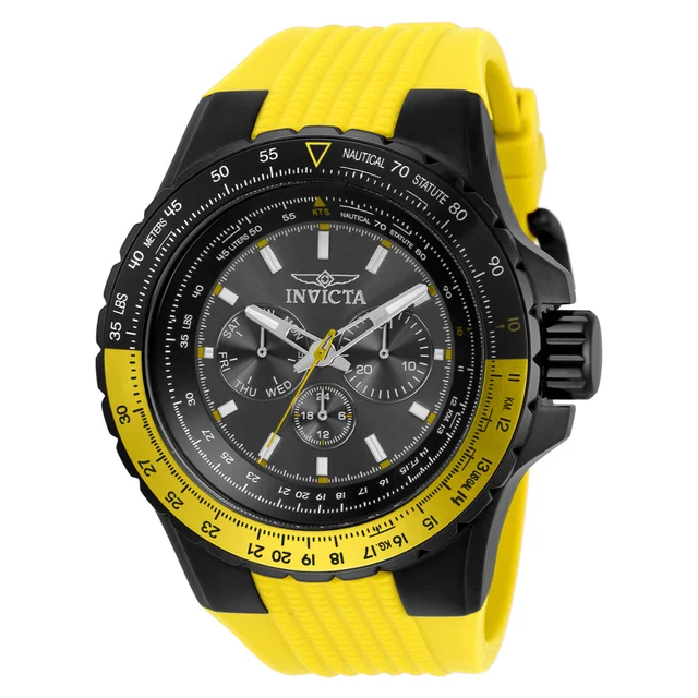 Invicta Aviator Skyshock Watch - 50mm. Yellow (33038) kol saati