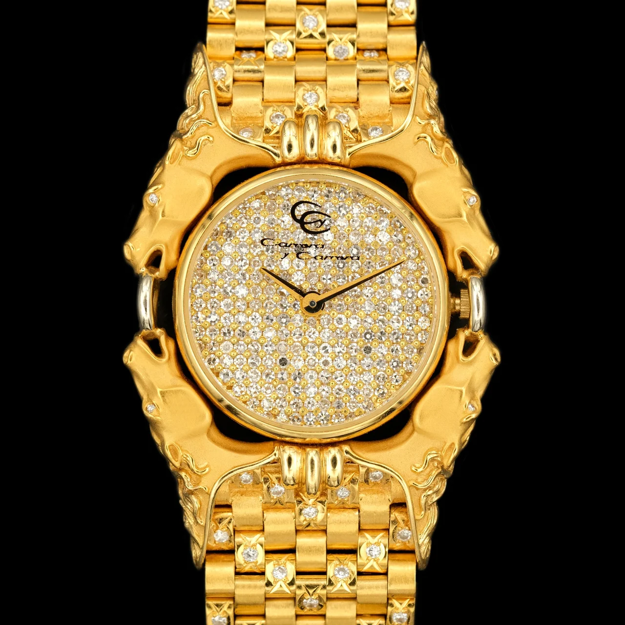 rvmusa Carrera & Carrera Factory Diamond Set "Purasangre" from 1990 37 mm kol saati