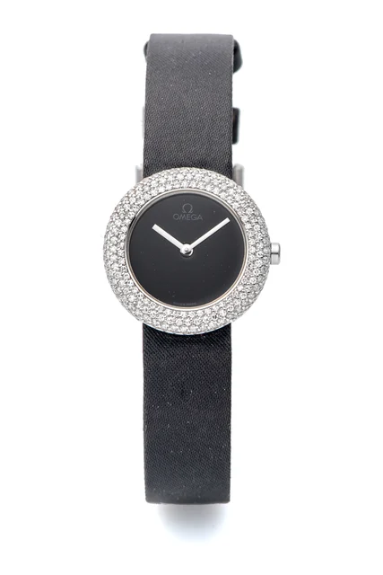 OMEGA Ref. BC 695.0421, quartz; “Art Collection”; limited edition of 999 examples; 18K whi