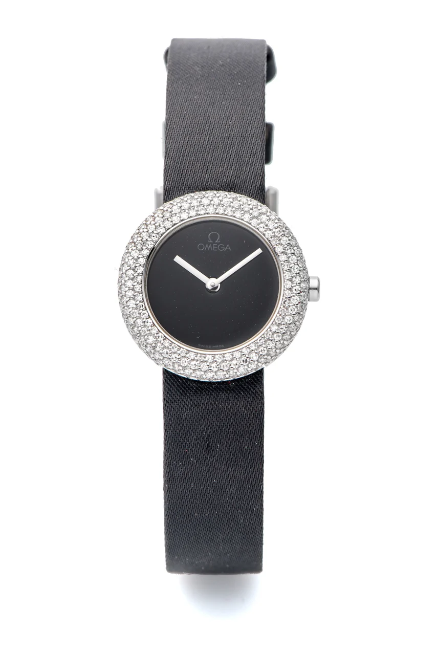 OMEGA Ref. BC 695.0421, quartz; “Art Collection”; limited edition of 999 examples; 18K white gold and diamonds kol saati