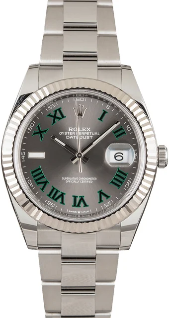 Rolex Datejust 126334 Green Roman Markers Watch 126334GYRO kol saati