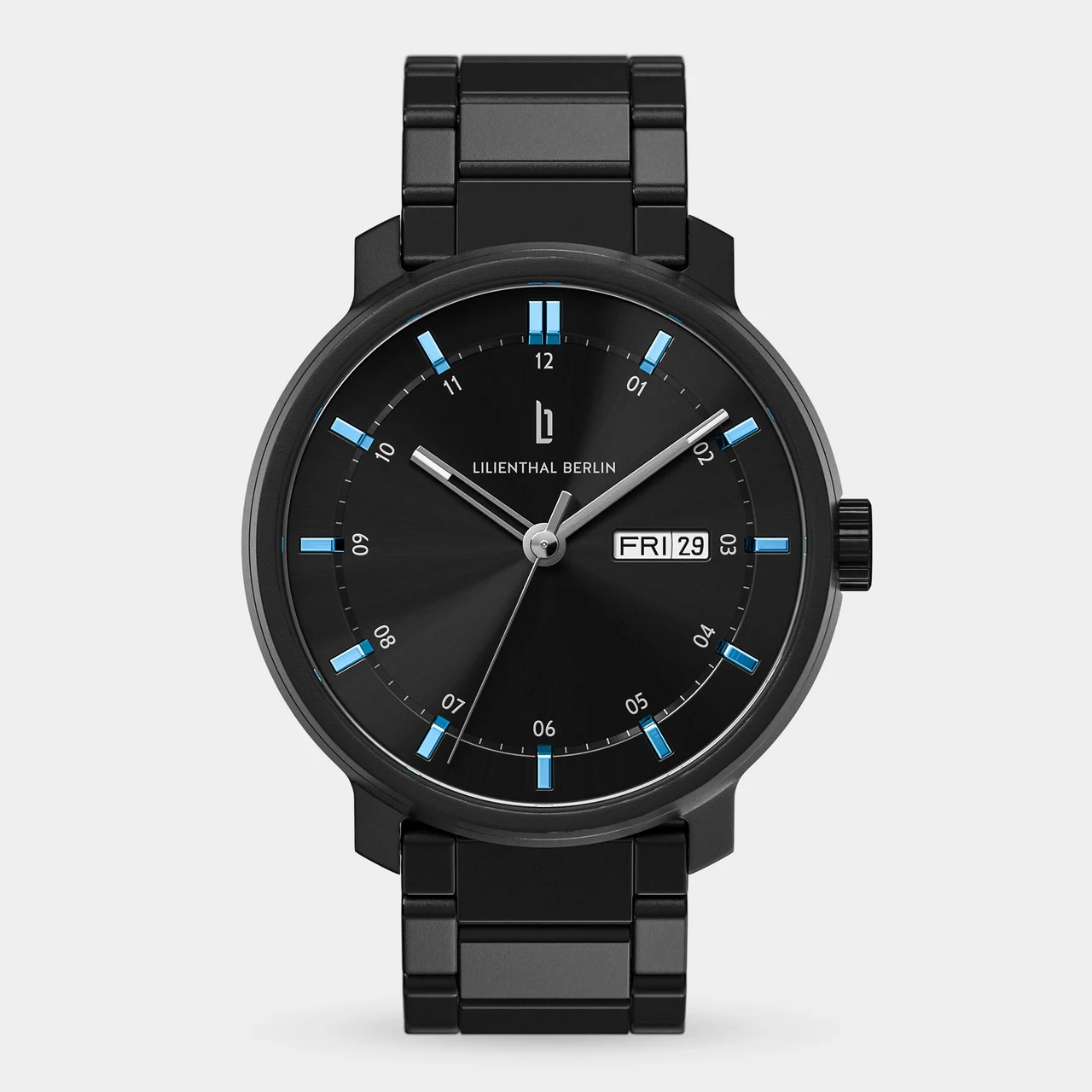 Lilienthal Berlin Neolux Day Date N2-004-B040C 42 mm kol saati