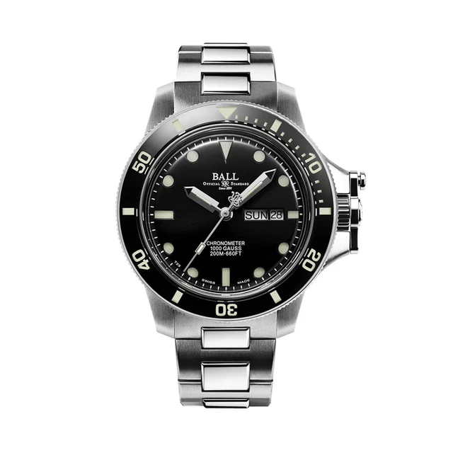 BALL Watch Engineer Hydrocarbon Original 43mm - Black on Bracelet DM2218B-SCJ-BK kol saati