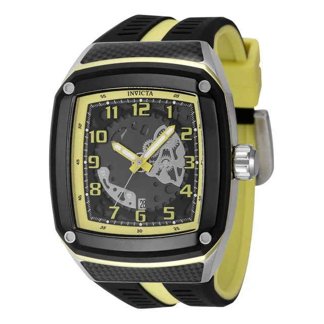 Invicta Open Box Racing Watch - 45.5mm. Yellow. Black (AIC-48070) kol saati