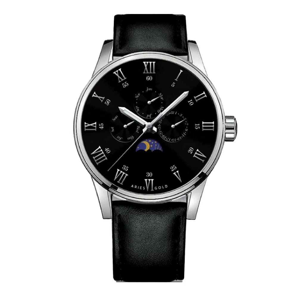 Aries Gold Aries Gold G 7019 S-BK 42 mm kol saati