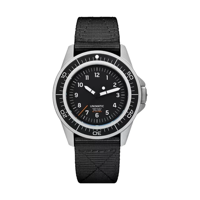 Unimatic Toolwatch 41.5mm - Black on Fabric Strap UT1 kol saati