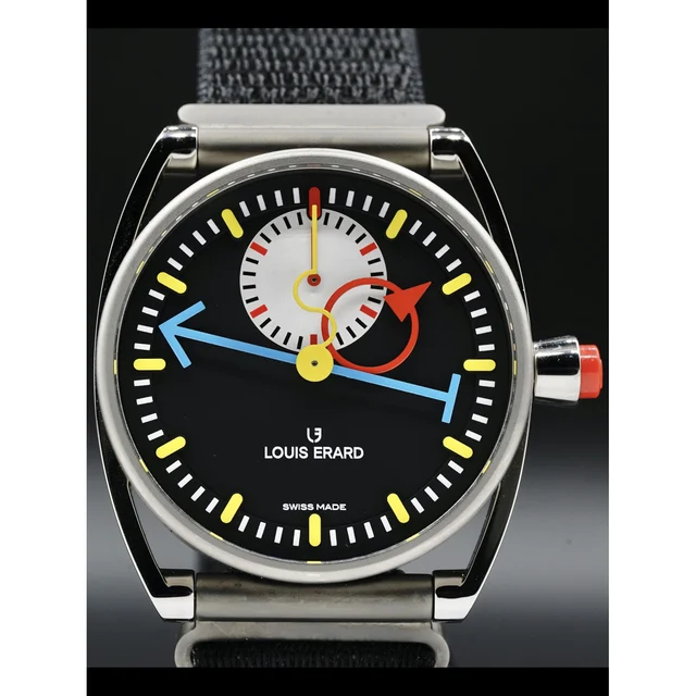 Louis Erard Chrono Monopoussoir x Alain Silberstein 74359TT02.BTT88 210000026072 kol saati