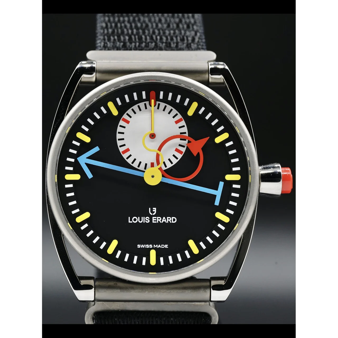 Louis Erard Chrono Monopoussoir x Alain Silberstein 74359TT02.BTT88 210000026072 40 mm kol saati