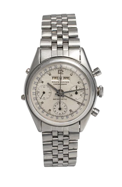Rolex ROLEX REF. 4767 "JEAN CLAUDE KILLY" CHRONOGRAPH STEEL Very fine and extremely rare, 