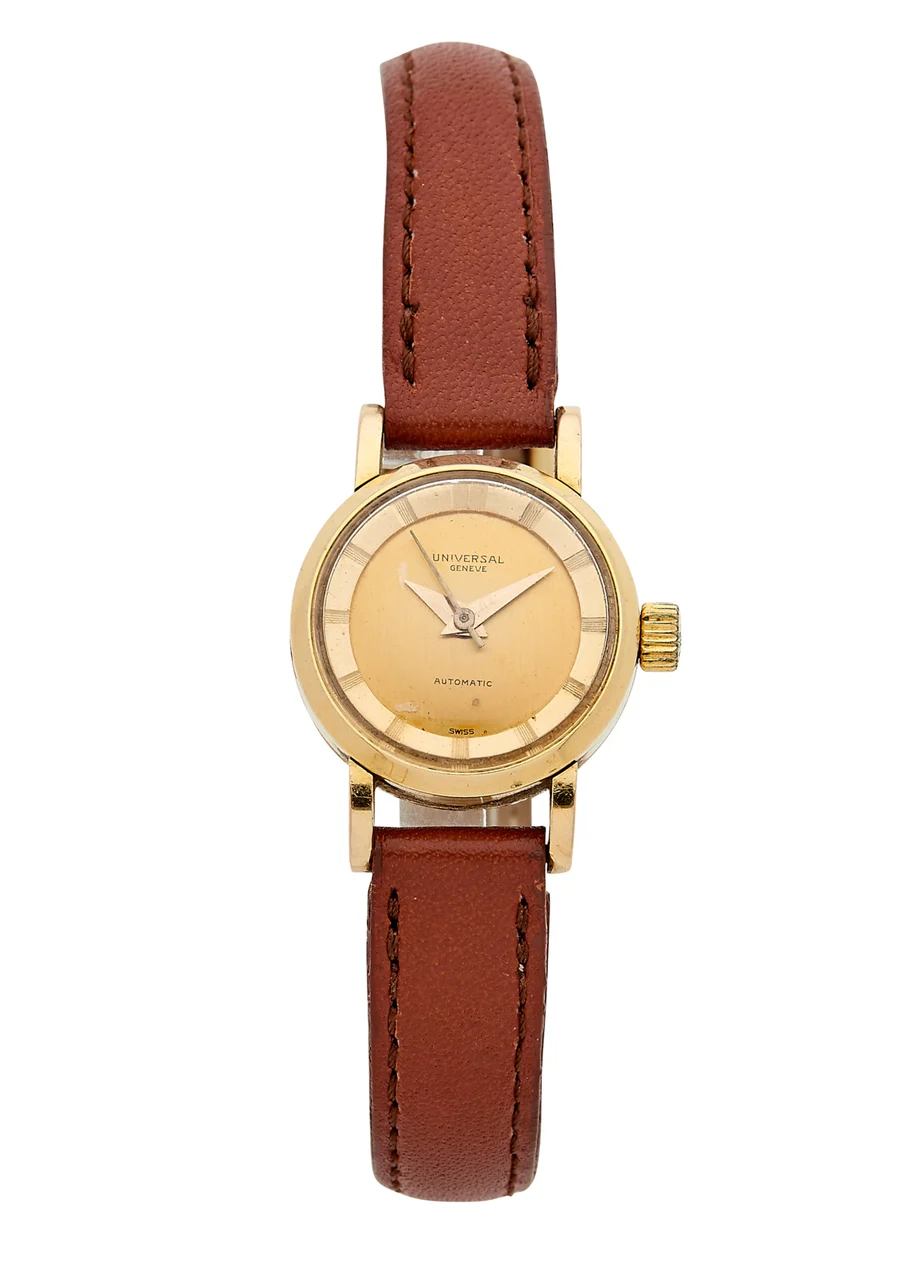 Universal UNIVERSAL REF. 17601-1; PINK GOLD kol saati