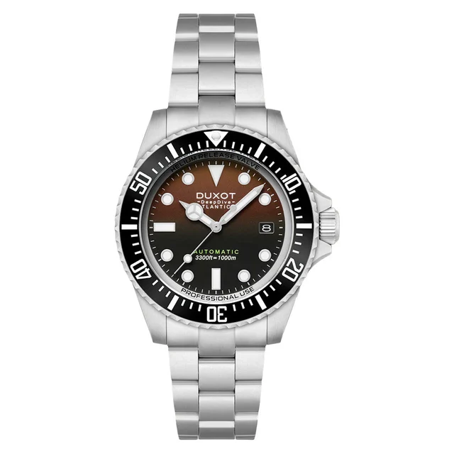 Duxot Atlantica Deep Dive Automatic Limited Edition Cacao Brown Dial #DX-2066-44 kol saati