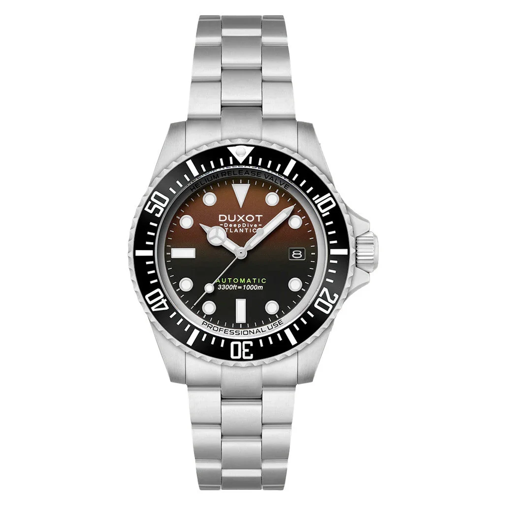 Duxot Atlantica Deep Dive Automatic Limited Edition Cacao Brown Dial #DX-2066-44 kol saati