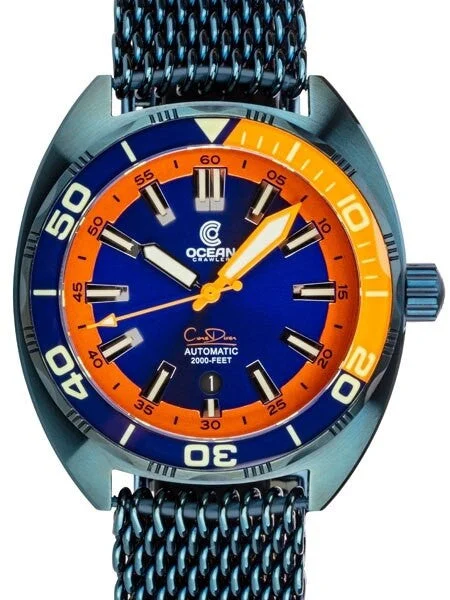 Ocean Crawler Core Diver Swiss Automatic Watch with AR Sapphire Crystal #CD-521 kol saati