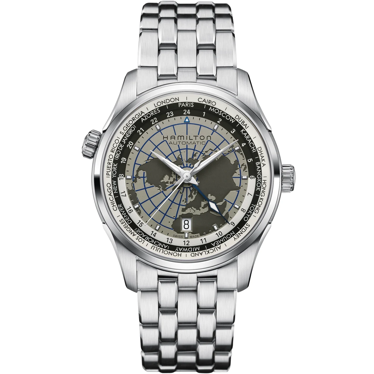 Hamilton Jazzmaster GMT Auto H32605181 42 mm kol saati