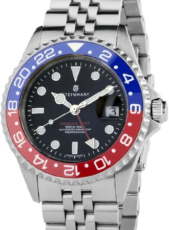 Steinhart Ocean One GMT Blue/Red Ceramic 2 103-1100/ST 42 mm kol saati