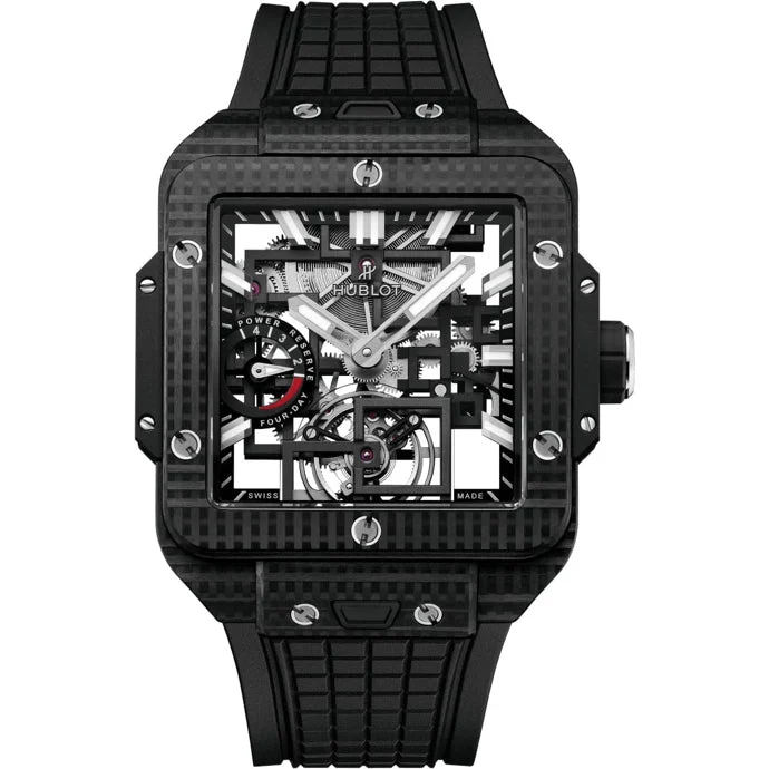 Hublot Square Bang Tourbillon 4-Day Power Reserve 3D Carbon 805.QD.0170.RX kol saati