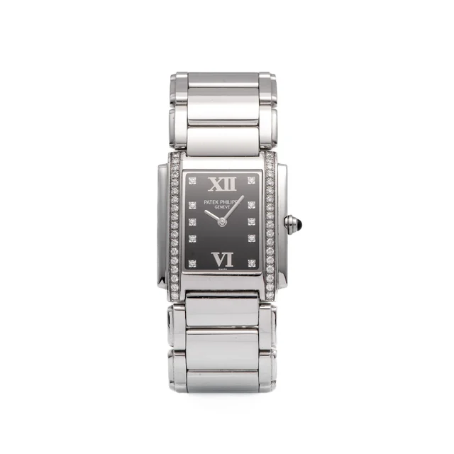 Patek Philippe Ref. 4910/010, Twenty-Four, Diamond and steel kol saati