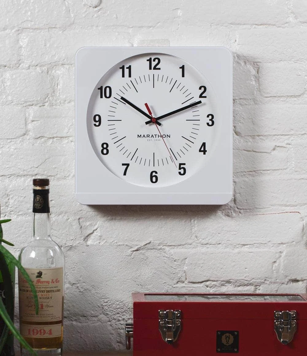Marathon Studio Edition 12 Inch Wall Clock CL030057WH-WH4 kol saati