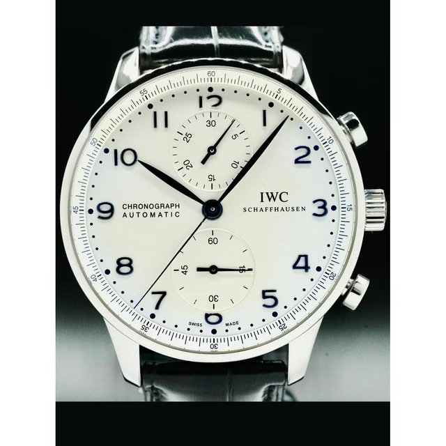 IWC Portugieser Chronograph Automatic White Dial 210000039811 kol saati