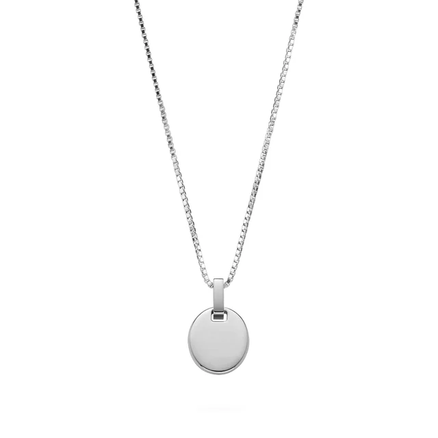 Default Oval Halskette Silber PH-SET-2816 kol saati