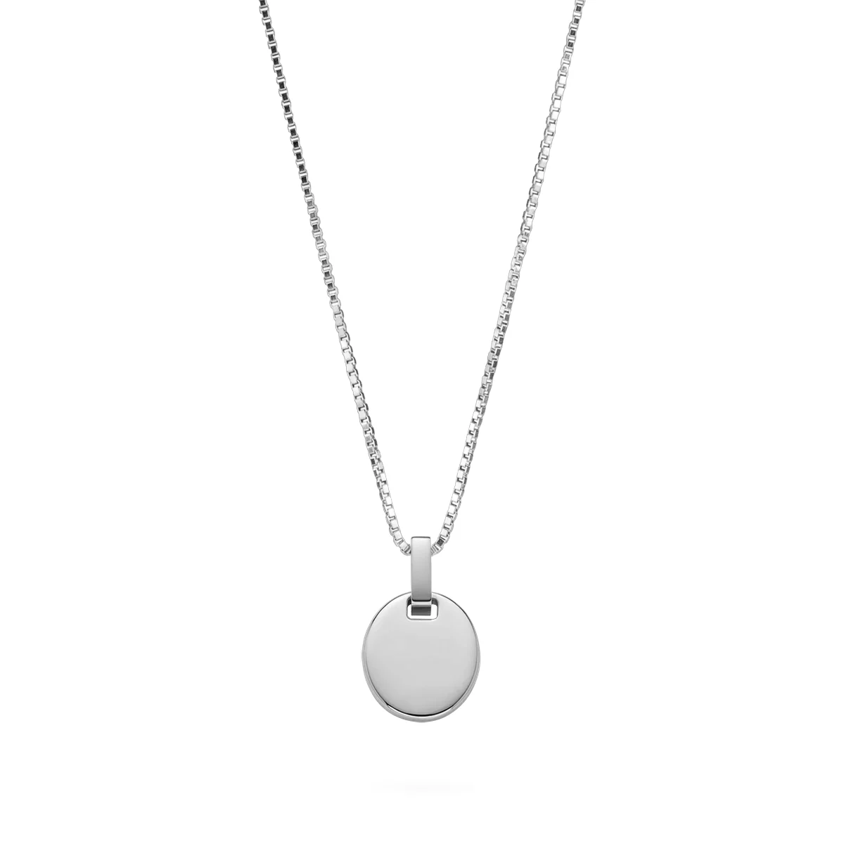 Default Oval Halskette Silber PH-SET-2816 kol saati