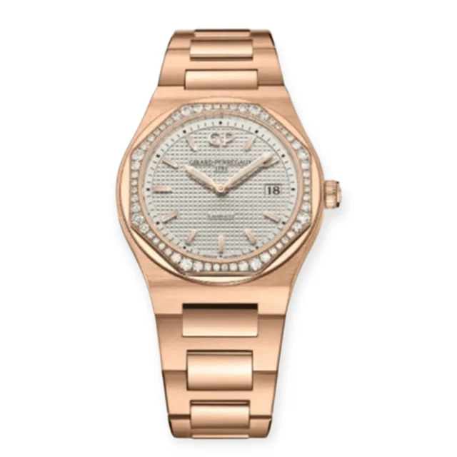 Girard-Perregaux Girard Perregaux Laureato Rose Gold 34mm 80189D52A Pre-Owned Girard Perre