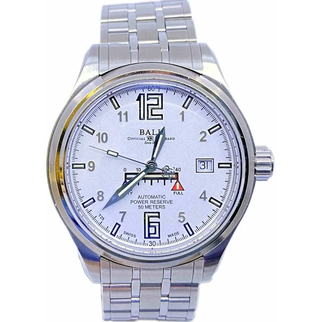 Ball Trainmaster Automatic White Dial NM1056D-SAJ-WH 210000011833 kol saati