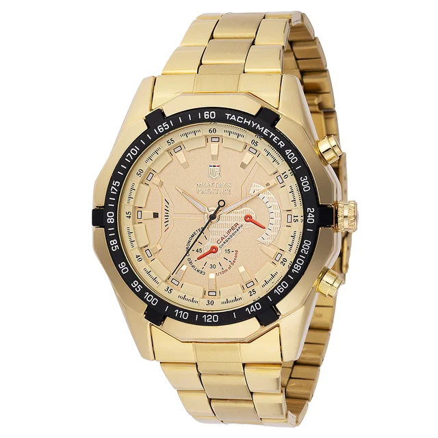 Montres Prestige Invicta Watch - 46mm, Gold (MPW-0099) kol saati