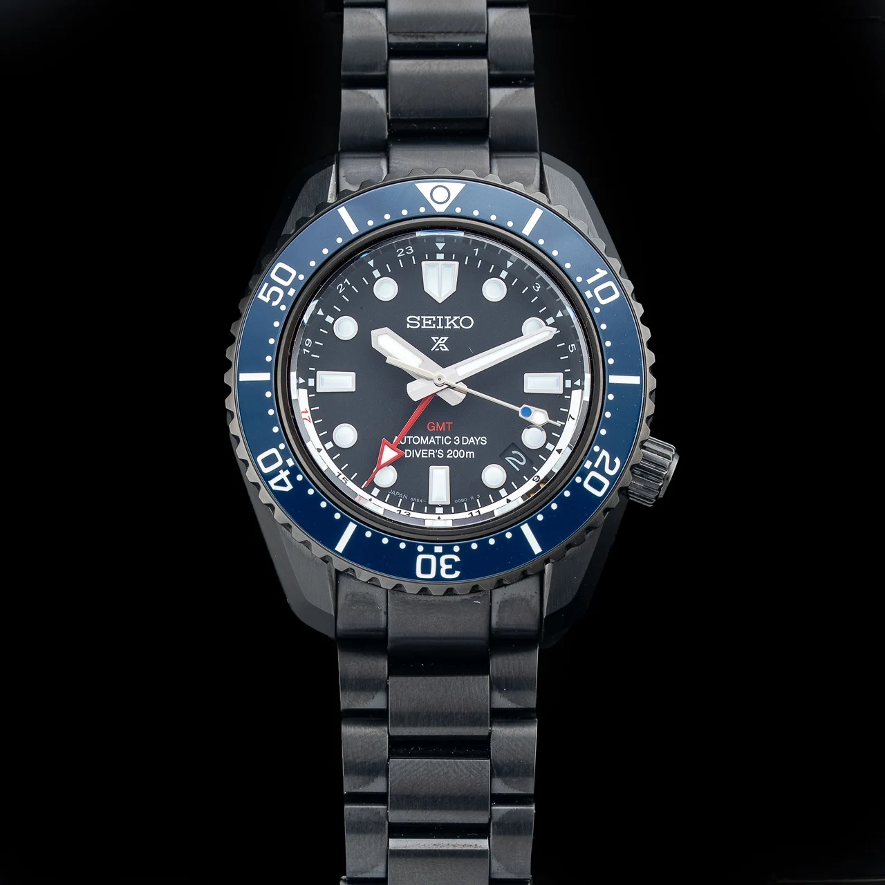 Seiko Prospex Shohei Ohtani SBEJ023 Limited Edition Prospex GMT Diver Black Dial 210009N33159 42 mm kol saati