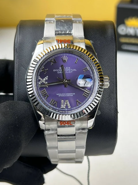 Rolex Date just Aubergine Dial 36mm – Automatic Movement kol saati